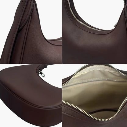 Damen Hobo Tasche aus Echtem Vollnarbigem Rindleder | Vintage Look