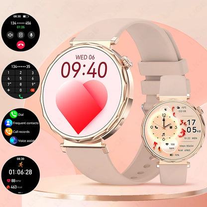 LIGE 2025, ultradünne Damen-Smartwatch, 1,6 Zoll HD, zeigt immer die Zeit, BT-Anruf, Herzfrequenz, weibliche Menstruationsverfolgung, Smartwatch