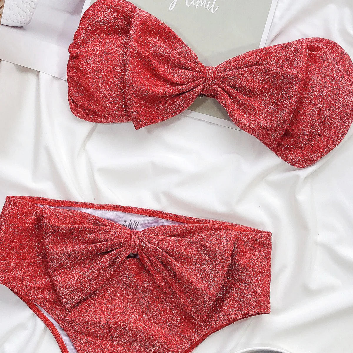 Sexy Bügel-Bikini-Set mit Push-up-Effekt – Brasilianischer Stil für Damen und Mädchen, ideal als Strandbekleidung