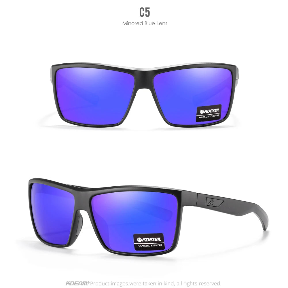 Sonnenbrille Rechteck polarisiert UV400 Beschichtung Herren