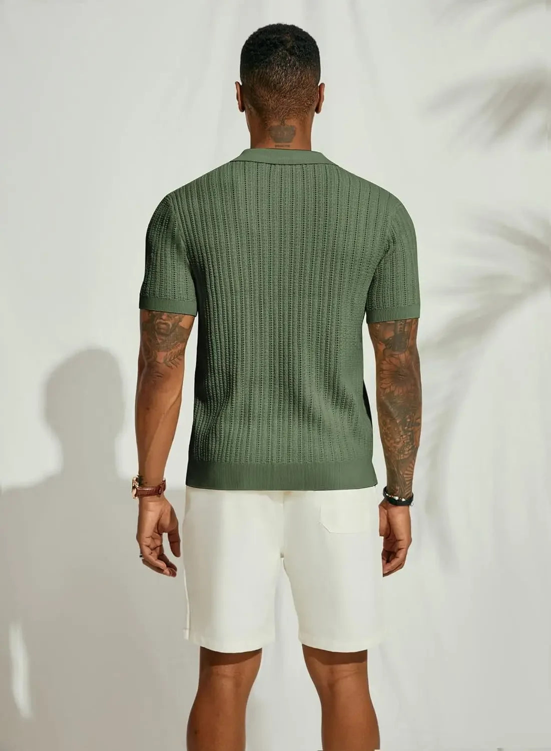 Herren Kurzarmshirt mit Dreiviertelärmeln im koreanischen Stil – elegantes, leichtes Sommer-Oberteil aus Eisseide