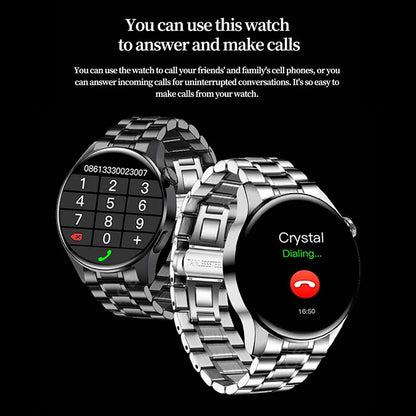 Männer Smartwatch mit Bluetooth Anruf und Fitness Herzfrequenz Monitor