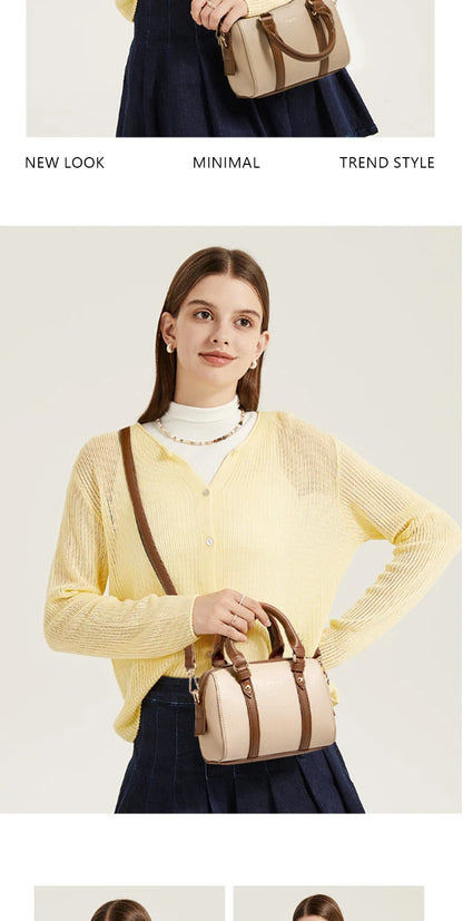 Damen Crossbody-Handtasche aus PU Leder im Chic Stil mit Großem Fassungsvermögen