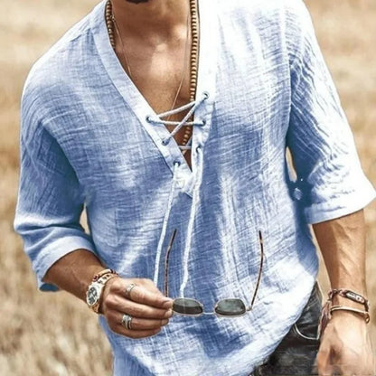Leichte Herren-Jeans in Sommerfarben mit Ripped-Design – Stretch-Slim-Straight für lässigen Look im koreanischen Stil