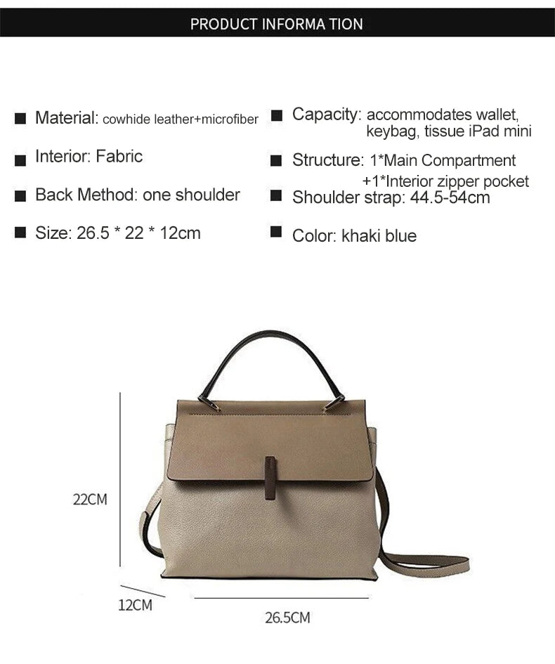 Office Damen Handtasche aus Kuhleder