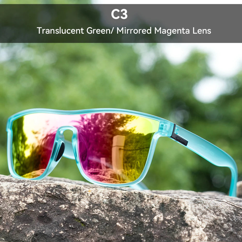 Sonnenbrille übergroß Einteiler polarisiert 153mm gebürstet Herren
