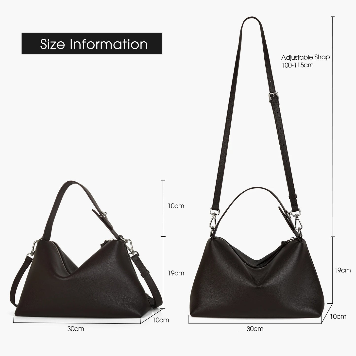 Leder-Tote Vollnarbenleder | Vielseitige Damenhandtasche