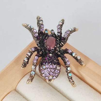 Brosche Spinne Opal Insekt Abzeichen Party Bankett Unisex