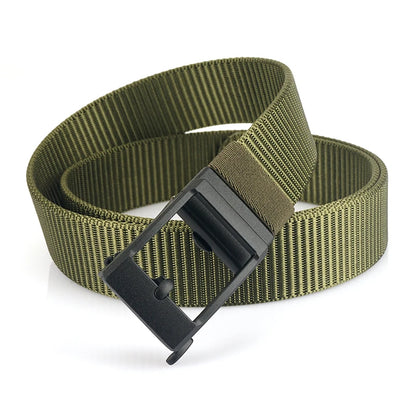 Herren-Gürtel aus Nylon 3,8 cm Breite verstellbar mit automatischer Schnalle für Alltag und Abenteuer