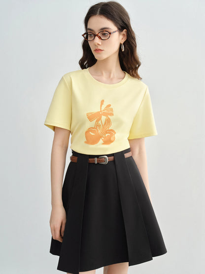 Langarm-Bluse aus 100% Baumwolle in Rosa mit Polo-Kragen und Fake-Layer-Design – ideal für den Frühling