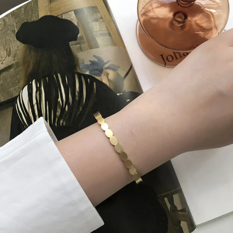 Damen-Armreif Wafer-Design gebrostet
