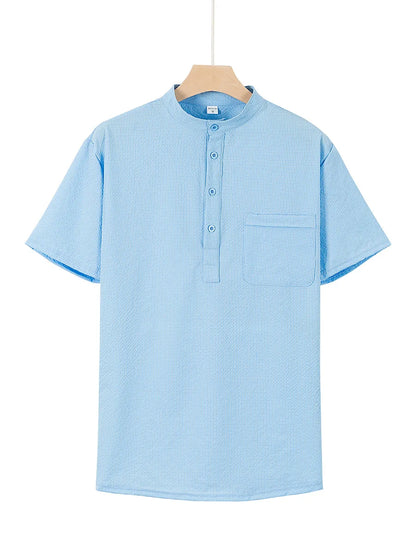 Langarm-Poloshirt für Herren mit Reverskragen – dünnes, vielseitiges Oberteil für Business und Freizeit in Uni-Farben, ideal für den Frühling und Herbst