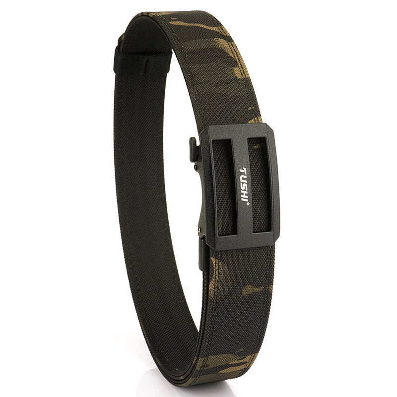 Herren-Taktischer Outdoor-Gürtel aus Nylon mit automatischer Metallschnalle und verstellbarer Länge