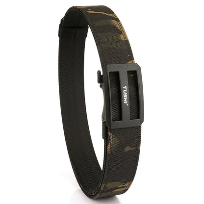 Herren-Taktischer Outdoor-Gürtel aus Nylon mit automatischer Metallschnalle und verstellbarer Länge