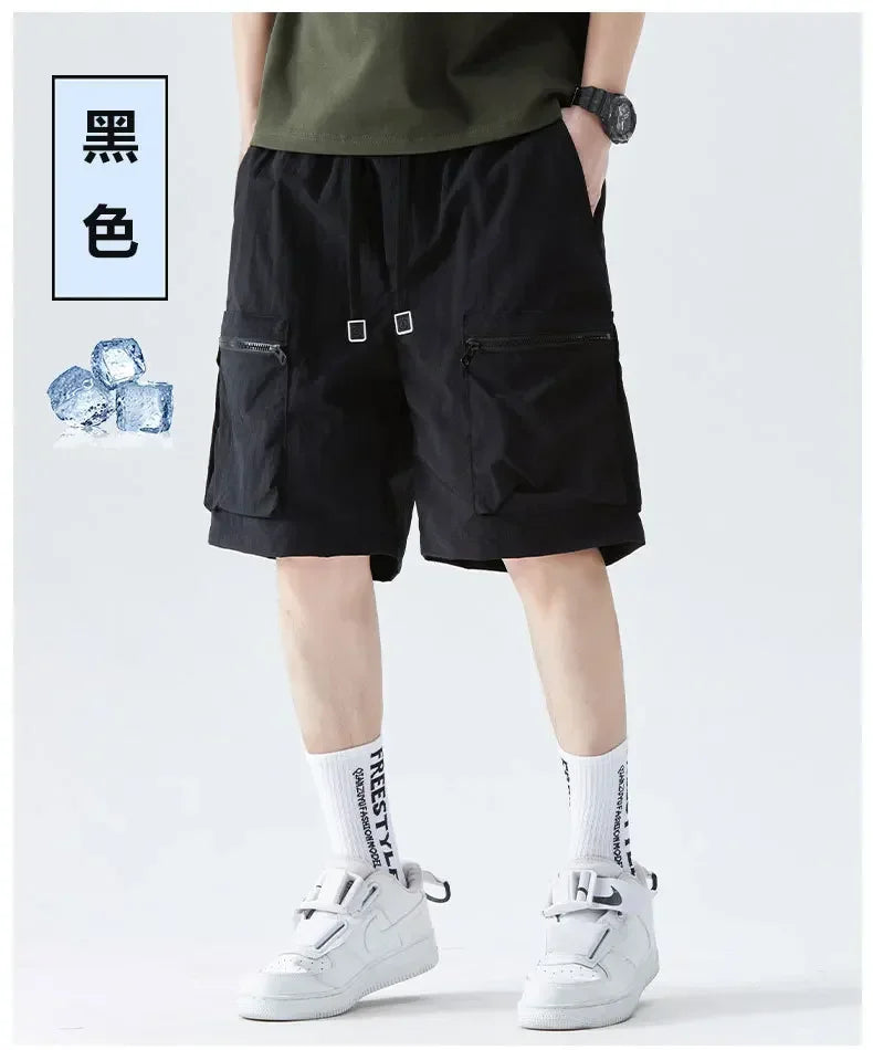 Herren-Laufshorts mit Handytasche und Reißverschlusstasche – ideal für Marathon und Sport.