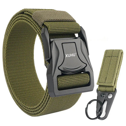 VATLY Elastik-Gürtel Herren 3,8 cm Zink-Schnellverschluss Tactical Outdoor