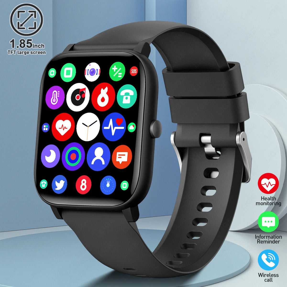 LIGE Für Android IOS 2025, neue Smart Uhr Für Männer Frauen Herzfrequenz Blutdruck Fitness Tracker Bluetooth Anruf Smartwatch mann