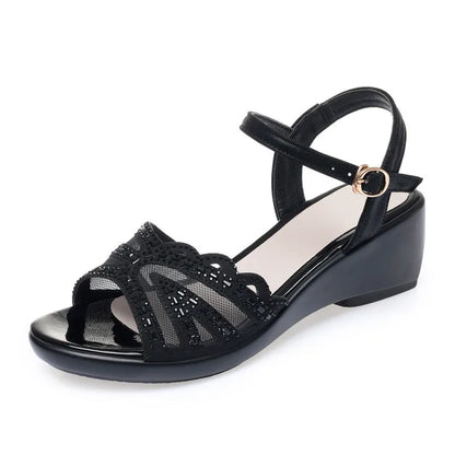 Damen Sandalen Römisch Wasserbohrer Casual