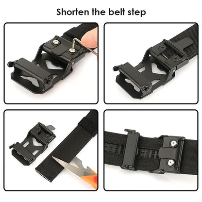 VATLY Tactical Gürtel Einheitsgröße Nylon Automatik-Schnalle Rigid