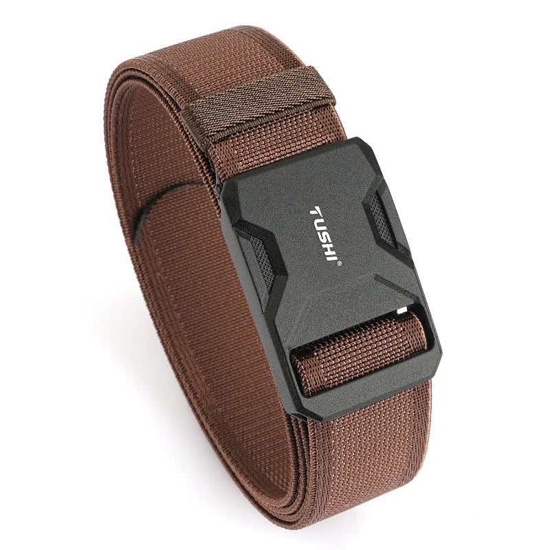 Herren-Gürtel aus Nylon mit magnetischem Schnellverschluss und elastischem Bund 35mm Breite