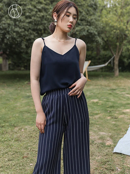 Langarm-Bluse aus 100% Baumwolle in Blau und Pink für Damen – ideal für den Herbst und den Arbeitsalltag