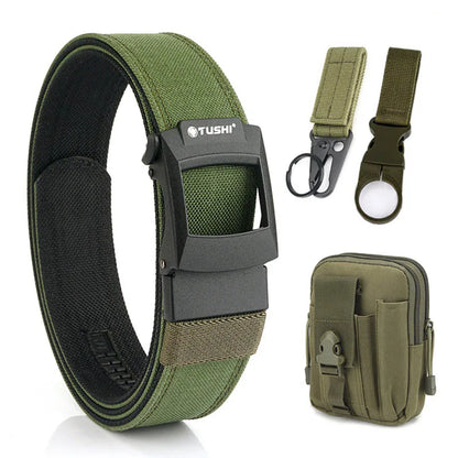 Unisex-Taktisch-Gürtel aus Nylon mit Metall-Schnellverschluss für Outdoor und Alltag