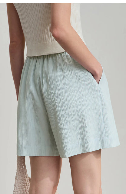Damen Blazer Shorts aus leichtem Material für den Sommer 2025 mit Taschen