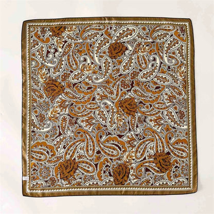 Damen Twill Seidenschal 65cm quadratisch Krawatte Halstuch doppelseitig Hijab Bandana B