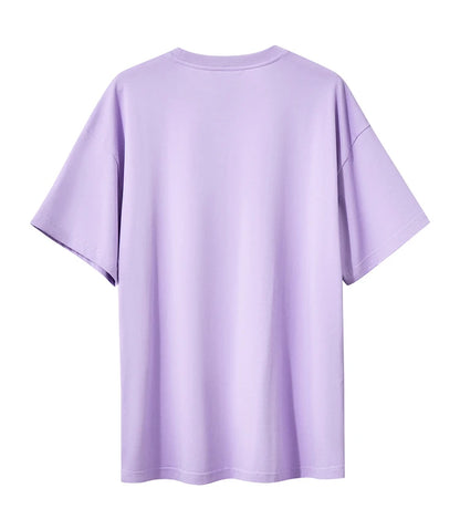 Damen T-Shirt im Minimalismus-Stil mit Taschen und elastischem O-Neck