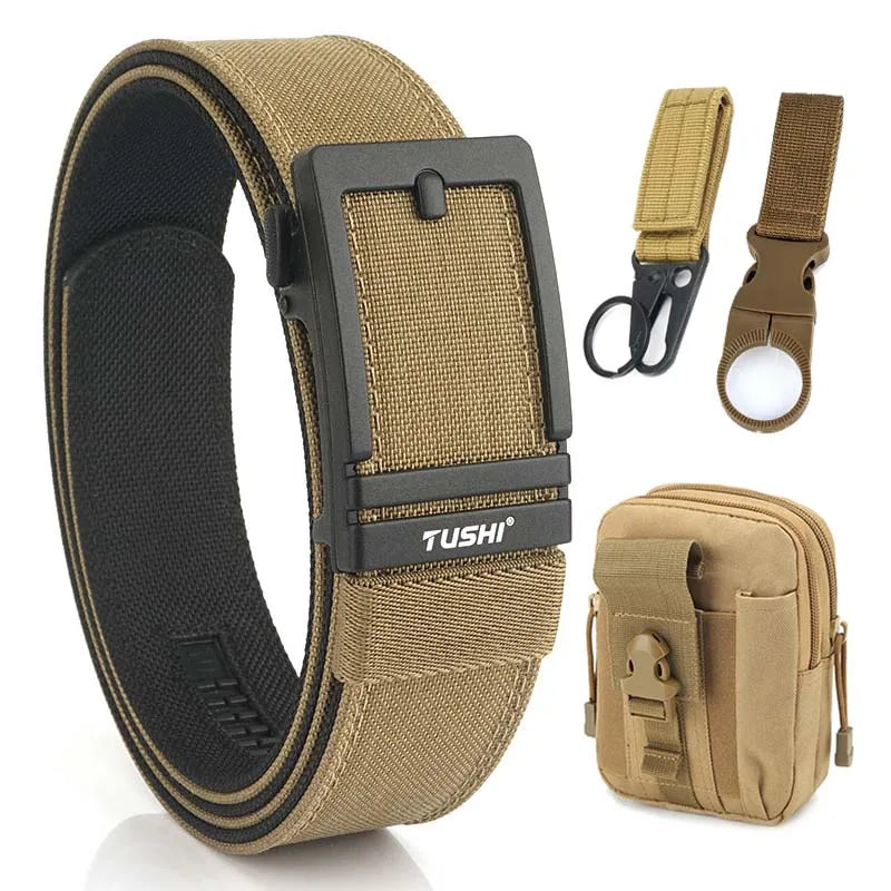 Unisex-Taktischer Gürtel aus 1100D Nylon mit Zinklegierung-Schnalle und Schnellverschluss 3,8 cm Breite