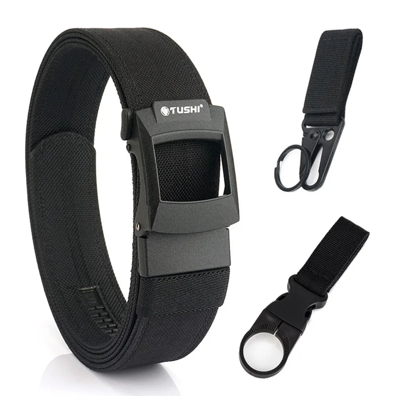 Unisex-Taktisch-Gürtel aus Nylon mit Metall-Schnellverschluss für Outdoor und Alltag