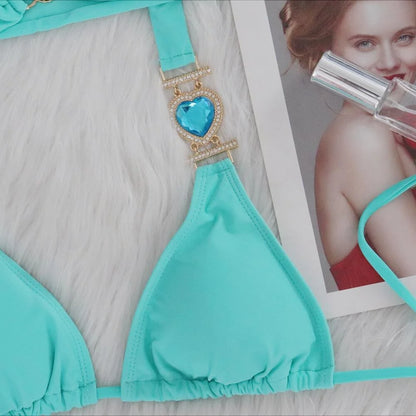 Sexy Bikini-Set mit Push-up und Rock – Perfekt für Strand und Pool
