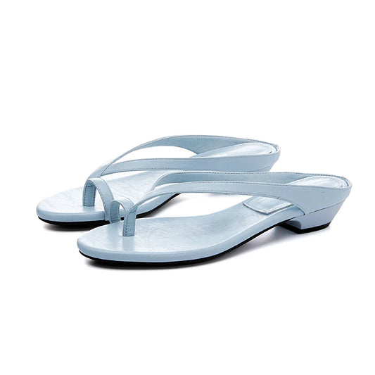 Damen Flip-Flops Offene Zehen Sommer Strandschuhe