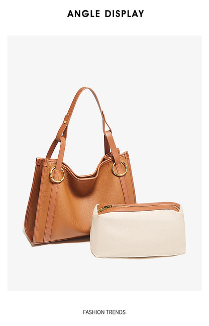 Damen Handtasche Aus Echtem Leder Mit Große Kapazität Geschenk Für Liebhaber