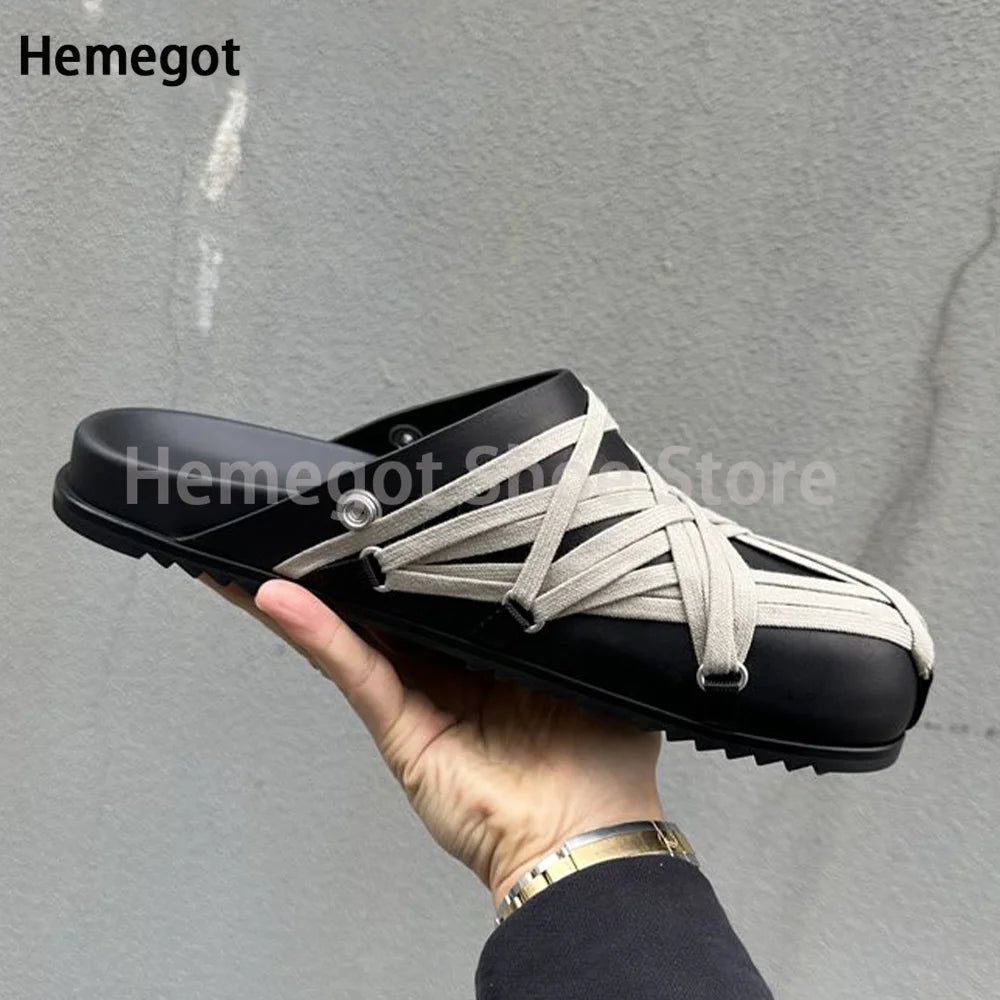 Lederschuhe zum Hineinschlüpfen für Herren – mit runder Kappe & flexiblem Sitz
