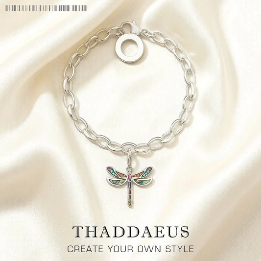 Damen-Armband Libellen Gliederkette Böhmen Sommer aus Sterlingsilber