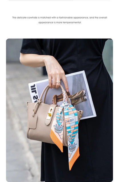 Damen Handtasche aus Split-Leder im Crossbody-Stil Luxus
