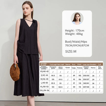 Zeitloses Bürokleid Damen Mit Stabilisiertem V-Ausschnitt Und A-Linie