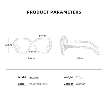 Damen-Sonnenbrille elegant Design Farbverlauf polarisiert UV400