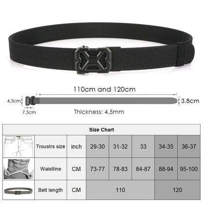 VATLY Tactical Gürtel Einheitsgröße Nylon Automatik-Schnalle Rigid