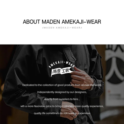Herren Outdoor Sport Kapuzenjacke Windjacke Motorrad Stil Mittellanger Mantel Taschen Herbst