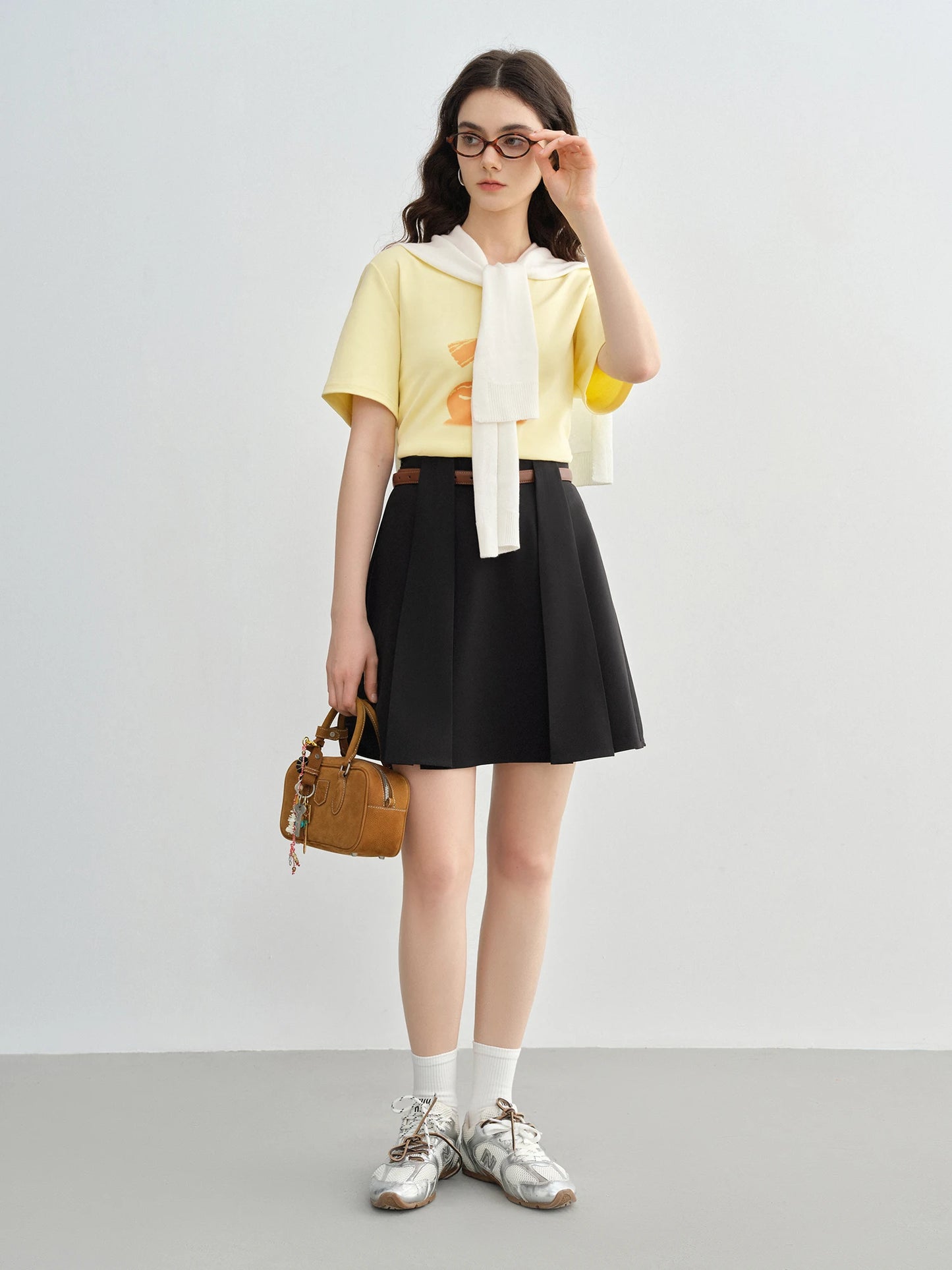 Langarm-Bluse aus 100% Baumwolle in Rosa mit Polo-Kragen und Fake-Layer-Design – ideal für den Frühling