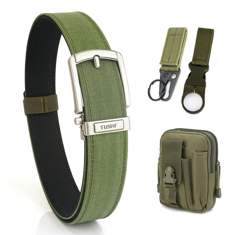 VATLY Rigid Tactical Gürtel Herren Nylon Metall-Schnalle Duty Casual