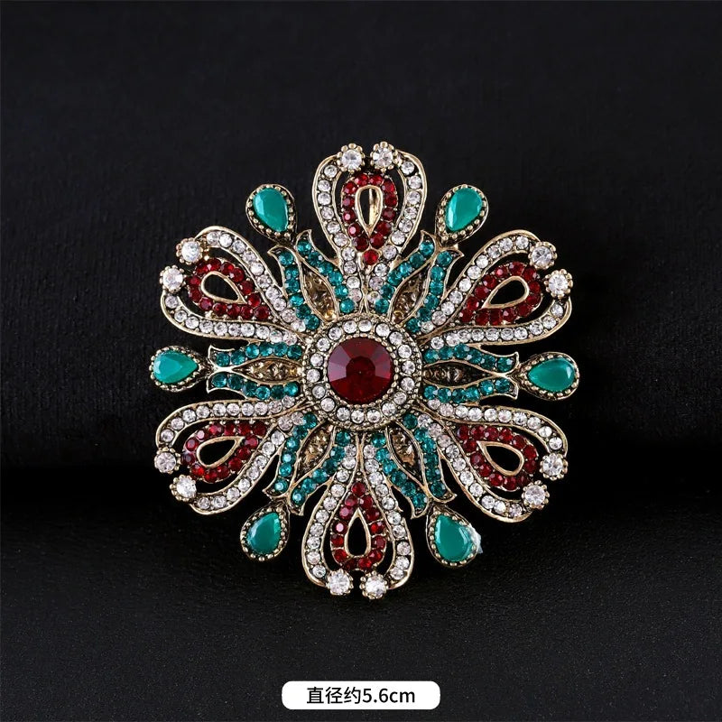 Brosche Metall Barock Vintage Retro Palast Revers Pin Unisex Party