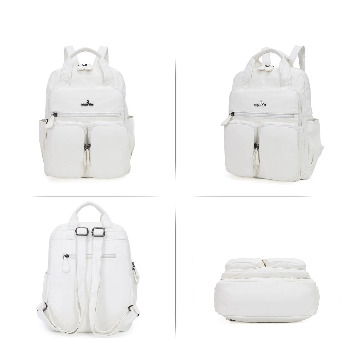 Unisex Schulrucksack Großes Fassungsvermögen mit Mehrfachtaschen und weichen Schultergurten für Alltag und Schule