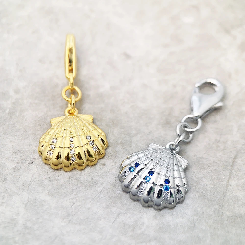 Damen-Charm-Anhänger Muschel Sommer maritim aus Sterlingsilber