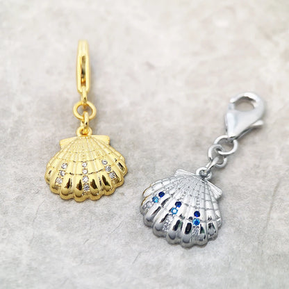 Damen-Charm-Anhänger Muschel Sommer maritim aus Sterlingsilber