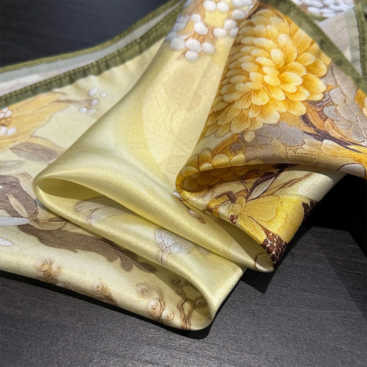 Damen Seidenschal Wickeltuch quadratisch Hijab Kopftuch Foulard Pashmina Bandana D