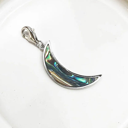 Damen-Charm-Anhänger Muschel Mond romantisch aus Sterlingsilber