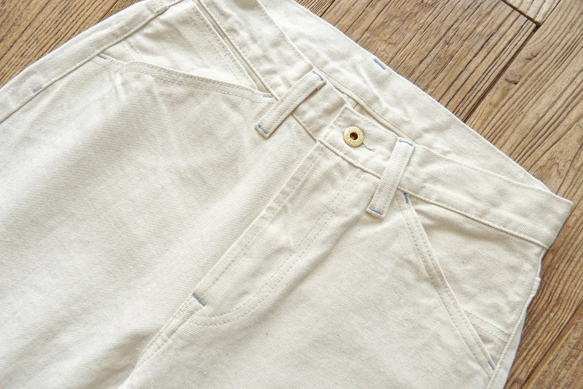 Herren Jeans aus Selvedge Denim mit hohem Bund und regulärer Passform